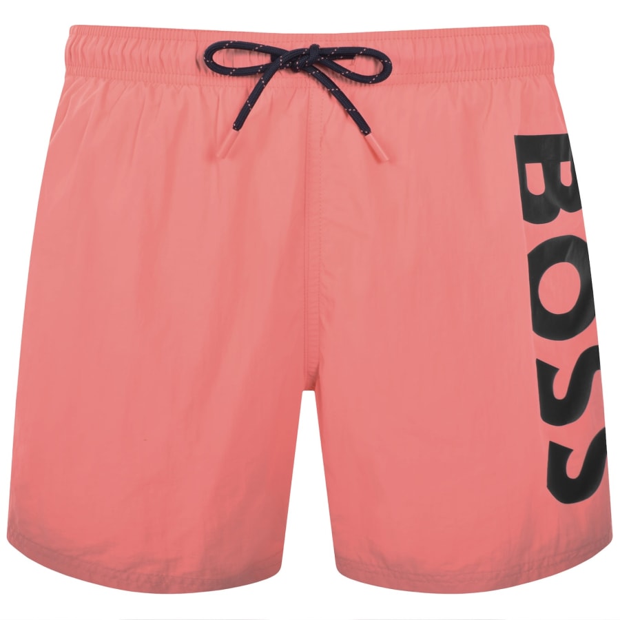Image number 1 for BOSS Octopus Swim Shorts Pink