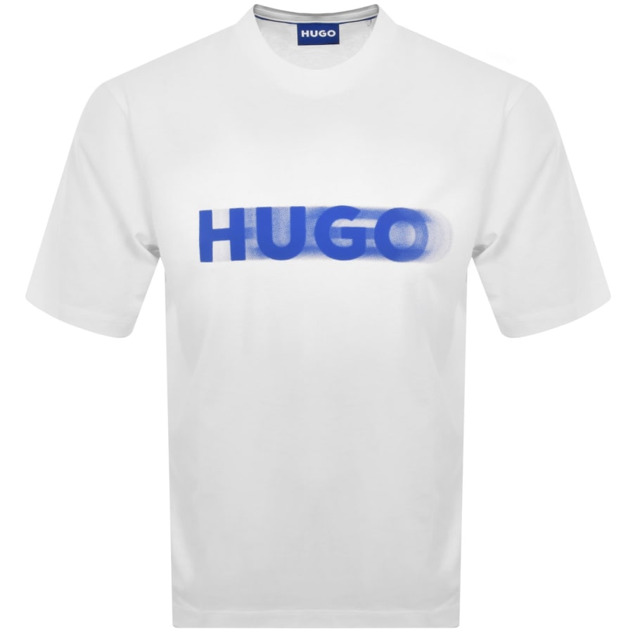 Image number 1 for HUGO Blue Nalax T Shirt Open White