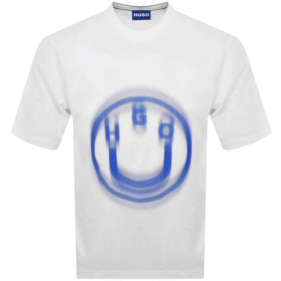 Image number 1 for HUGO Blue Nalax T Shirt White