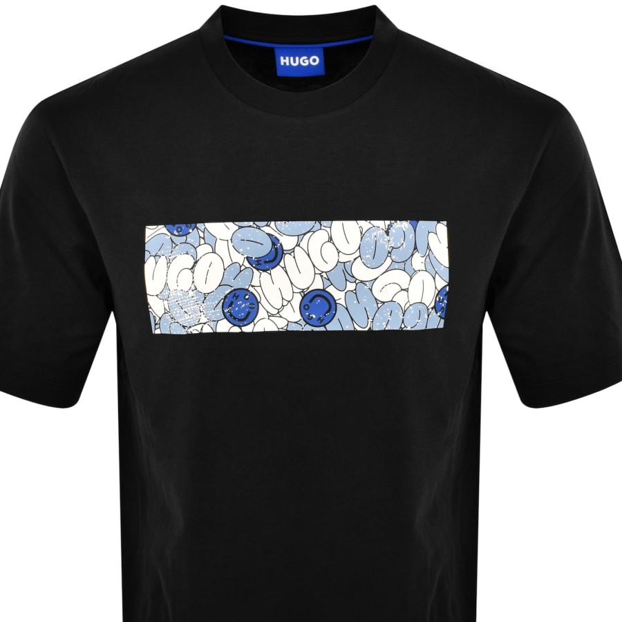 Image number 2 for HUGO Blue Nurix T Shirt Black