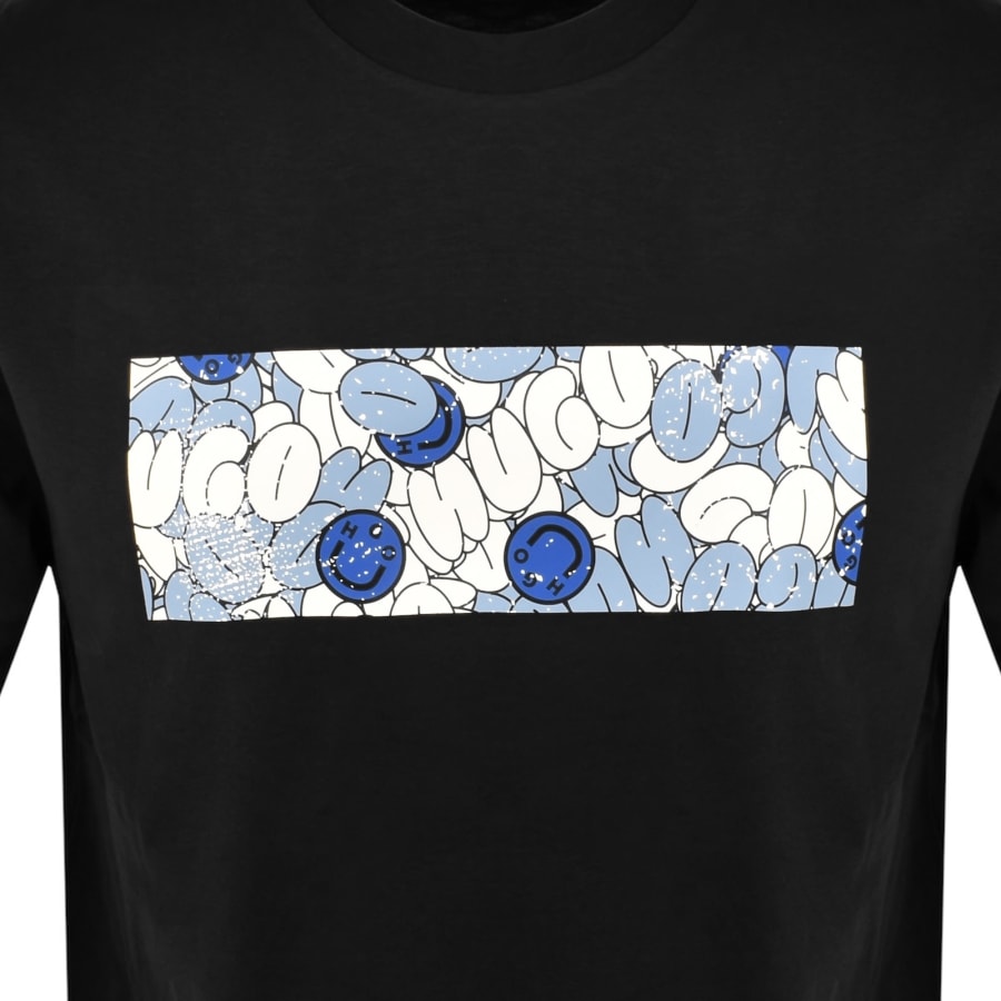 Image number 3 for HUGO Blue Nurix T Shirt Black