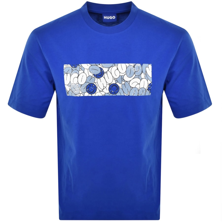 Image number 1 for HUGO Blue Nurix T Shirt Blue