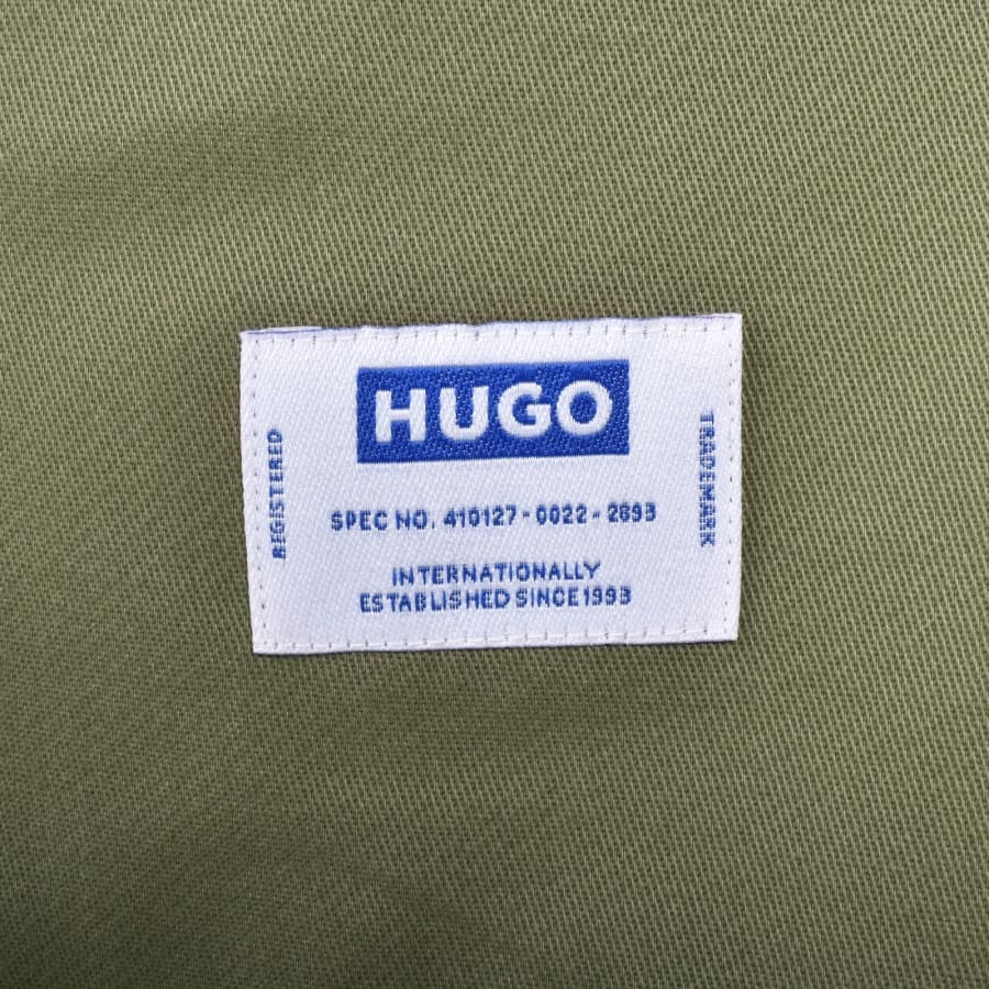 Image number 3 for HUGO Blue Ekyz Oversized Shirt Green