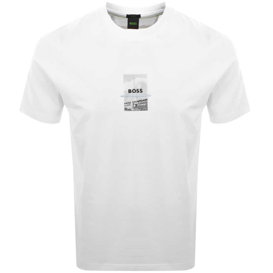 Image number 2 for BOSS Tee Photoprint T Shirt White