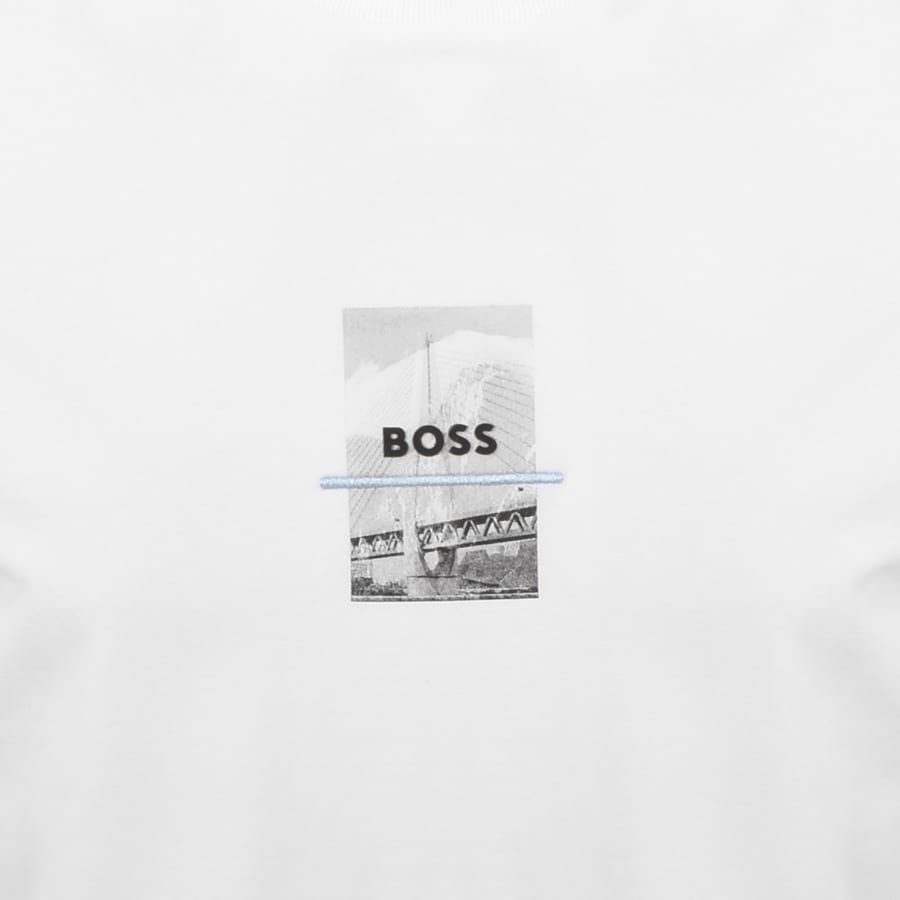 Image number 4 for BOSS Tee Photoprint T Shirt White