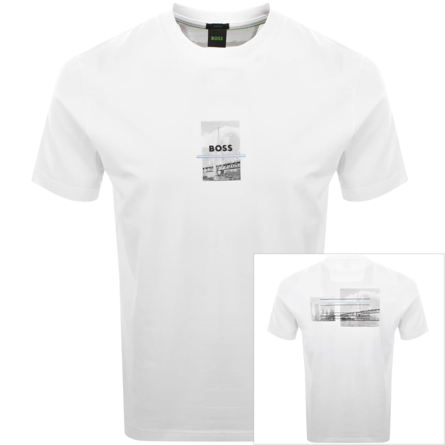 Image number 1 for BOSS Tee Photoprint T Shirt White