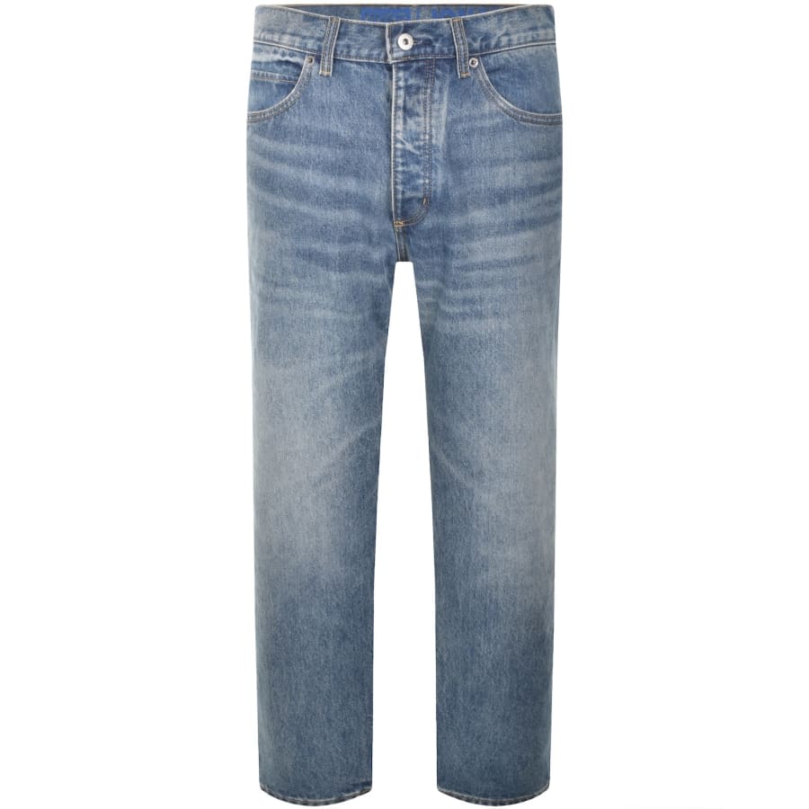 Image number 2 for HUGO Blue Straight Fit Jonah Mid Wash Jeans