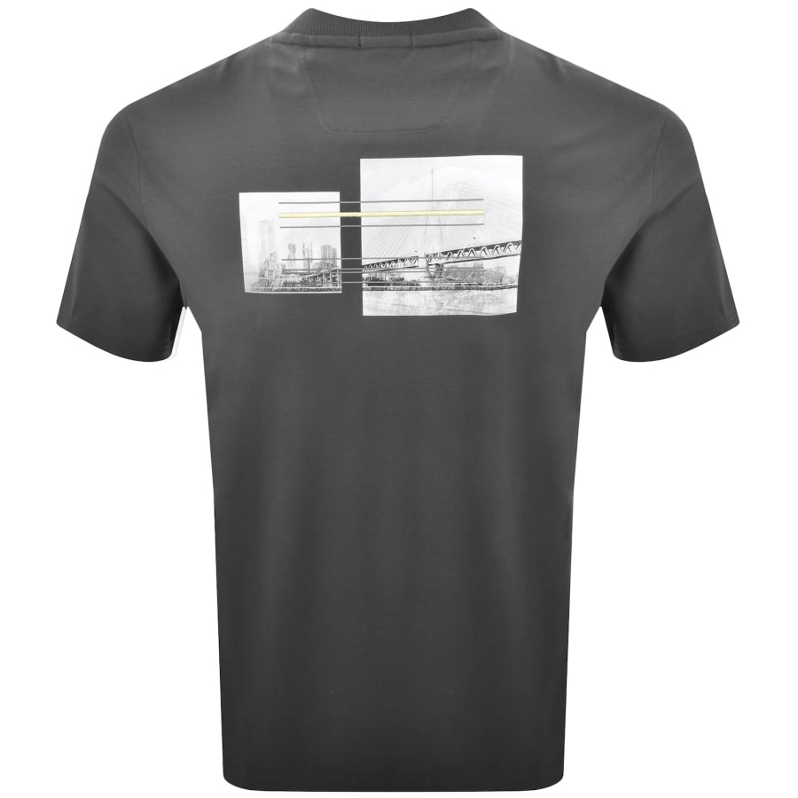 Image number 5 for BOSS Tee Photoprint T Shirt Grey