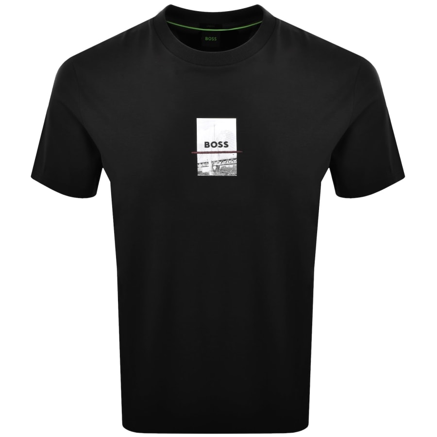 Image number 2 for BOSS Tee Photoprint T Shirt Black