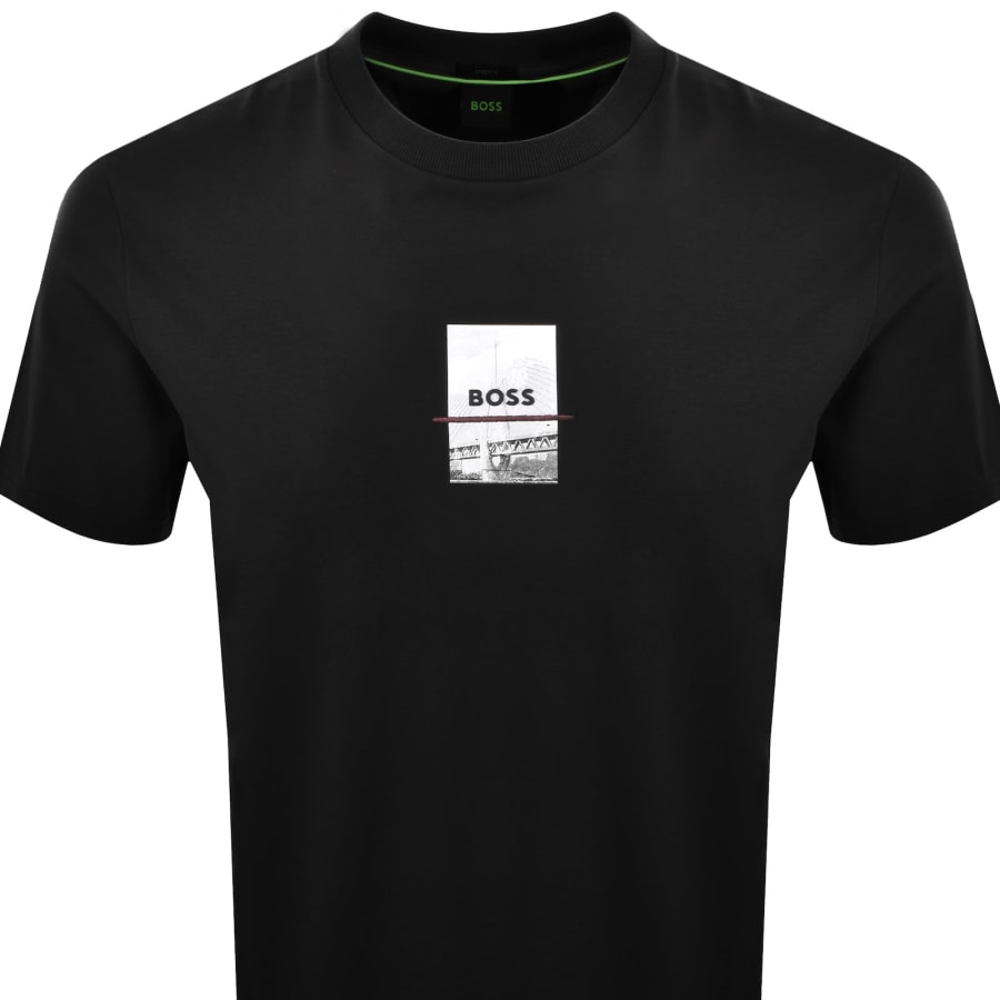 Image number 3 for BOSS Tee Photoprint T Shirt Black