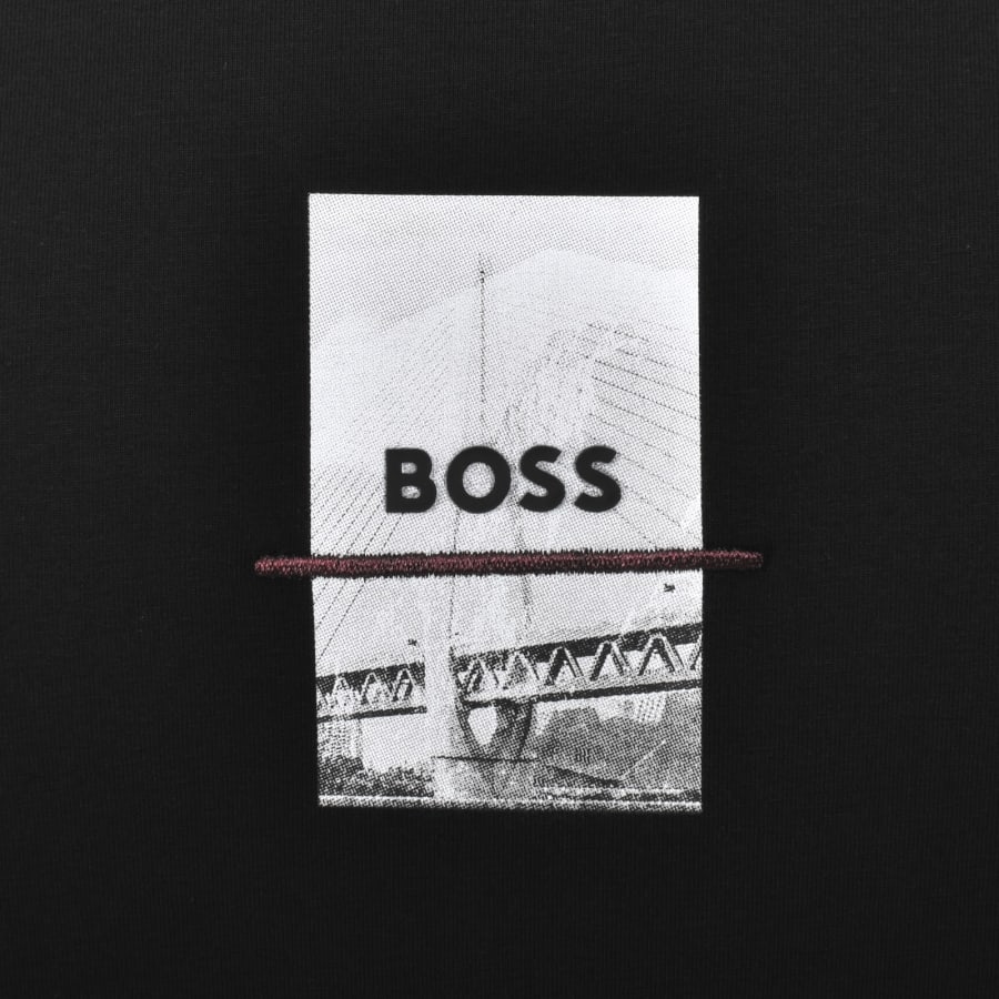 Image number 4 for BOSS Tee Photoprint T Shirt Black