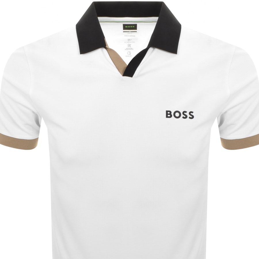 Image number 2 for BOSS Palle Toc Polo T Shirt White