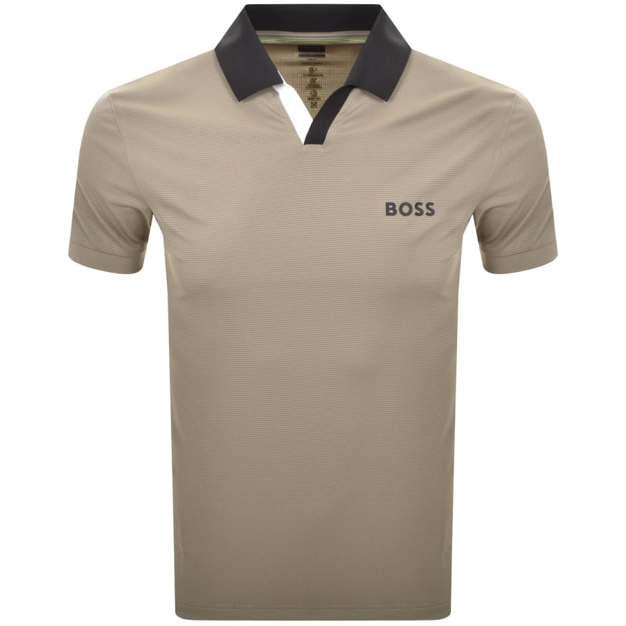 Image number 1 for BOSS Palle Toc Polo T Shirt Brwon
