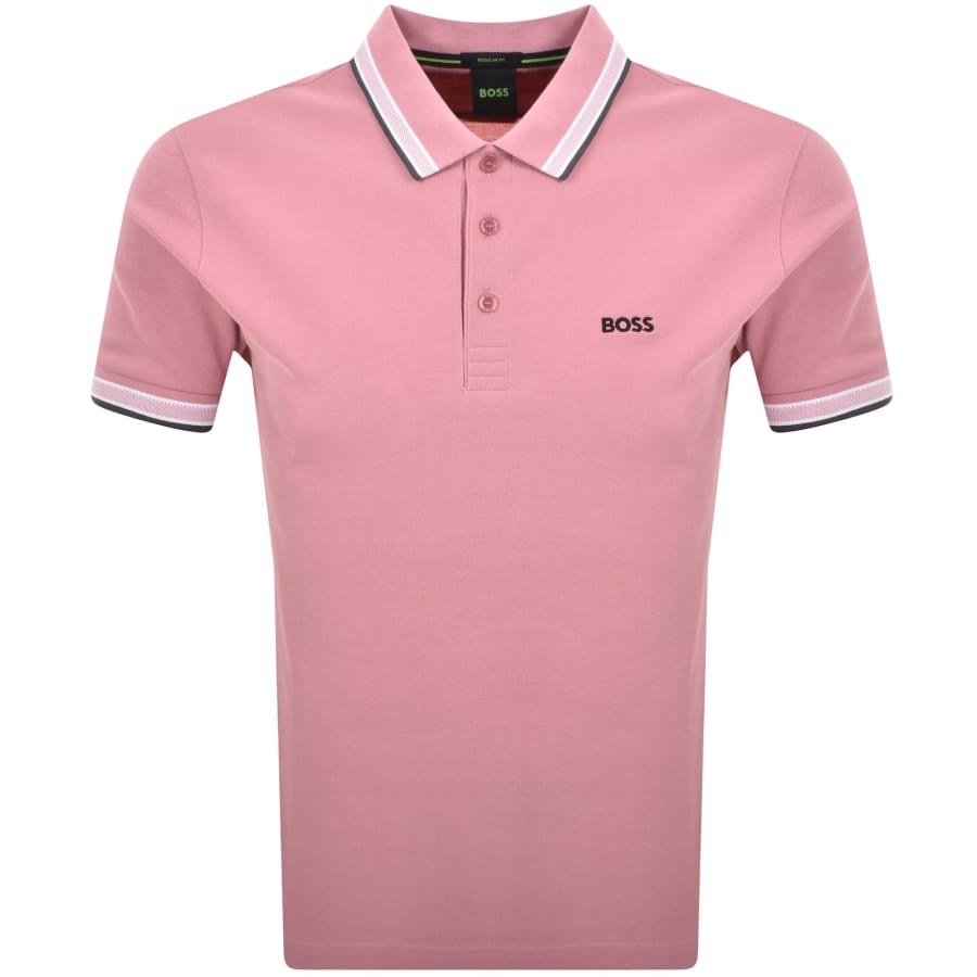 Image number 1 for BOSS Paddy Polo T Shirt Pink