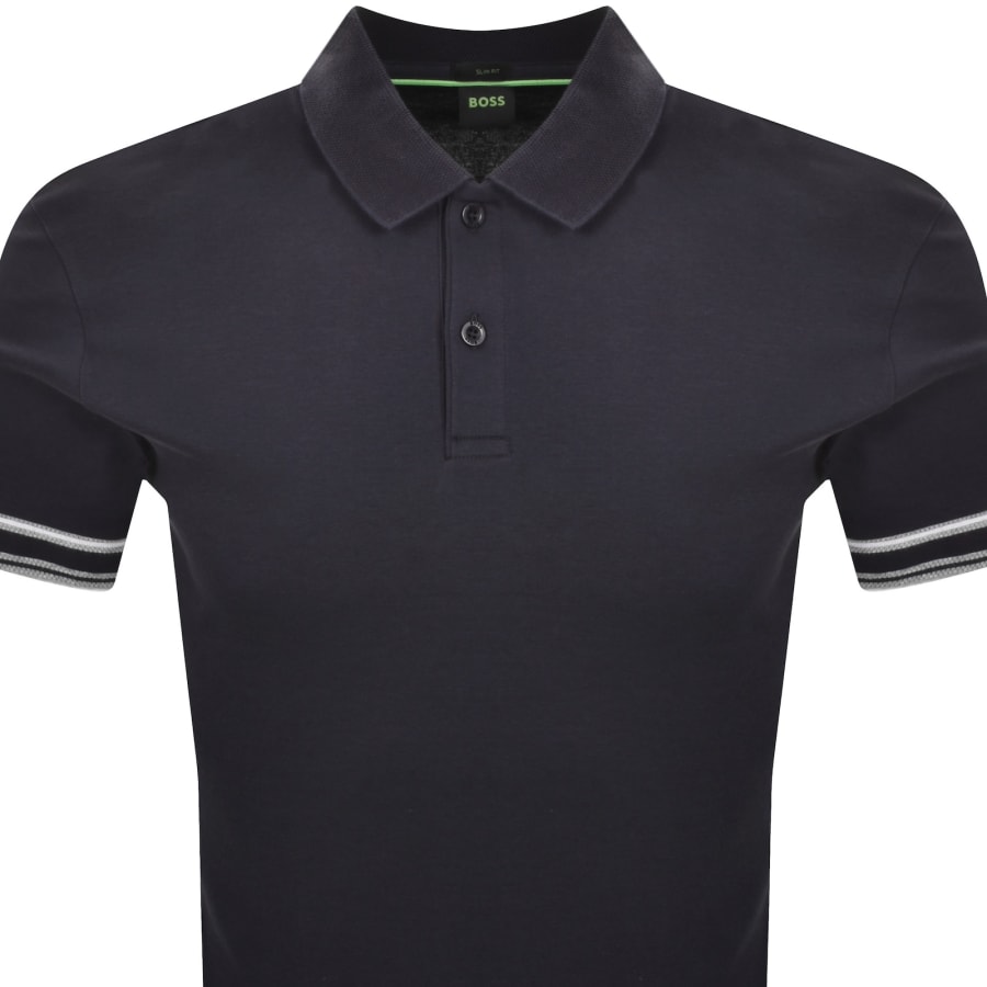 Image number 3 for BOSS Zone Polo T Shirt Navy