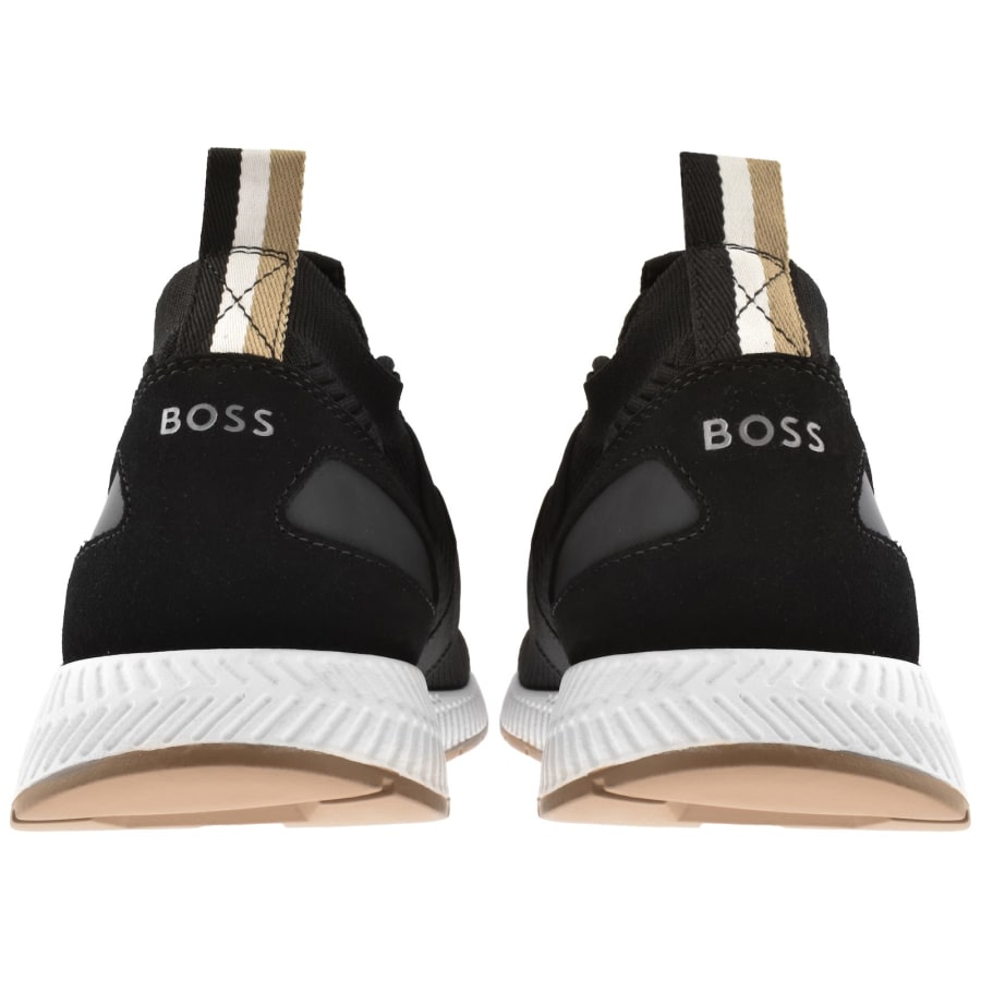 Image number 2 for BOSS Titanium Runner Trainers Black