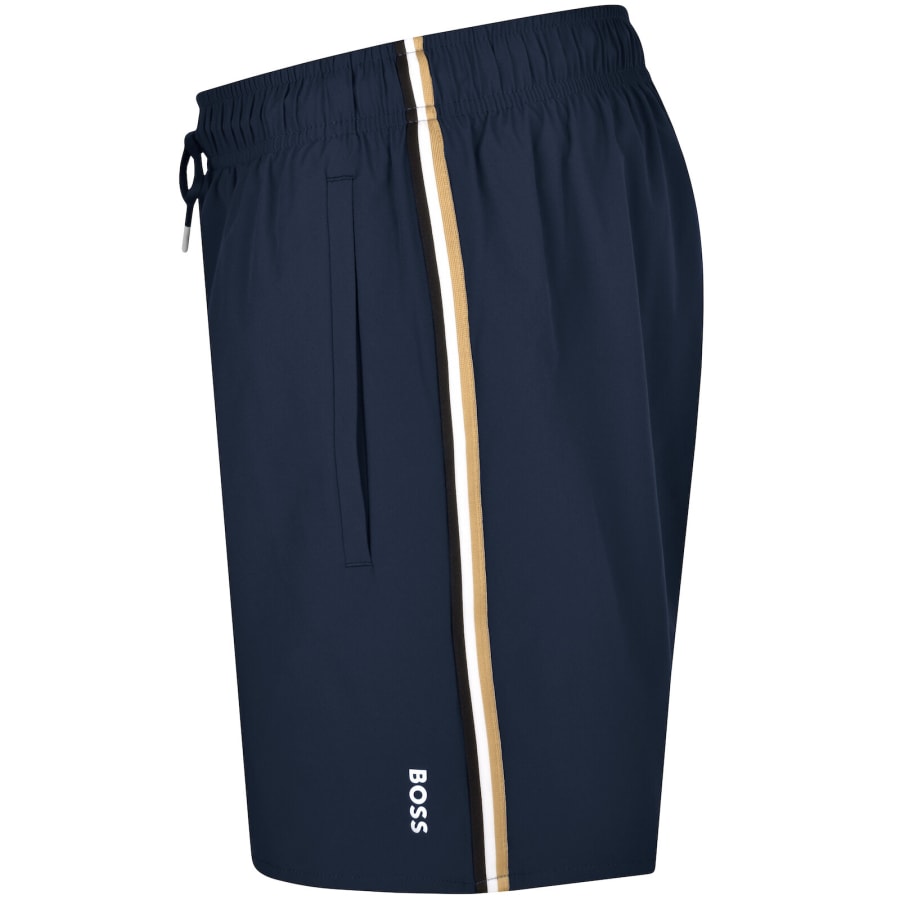 Image number 3 for BOSS Iconic Swim Shorts Navy