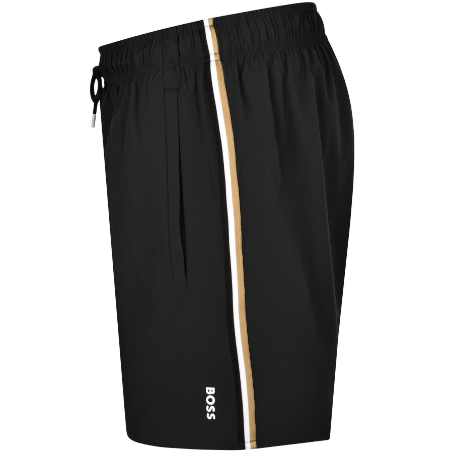 Image number 3 for BOSS Iconic Swim Shorts Black