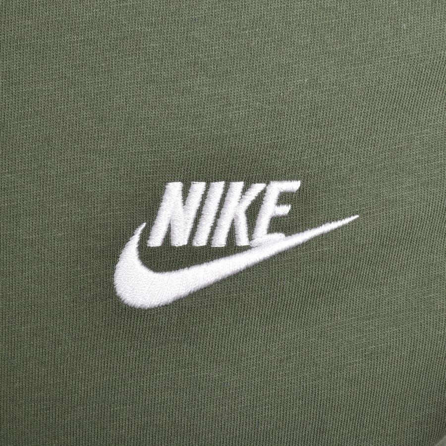 Image number 3 for Nike Crew Neck Club T Shirt Green
