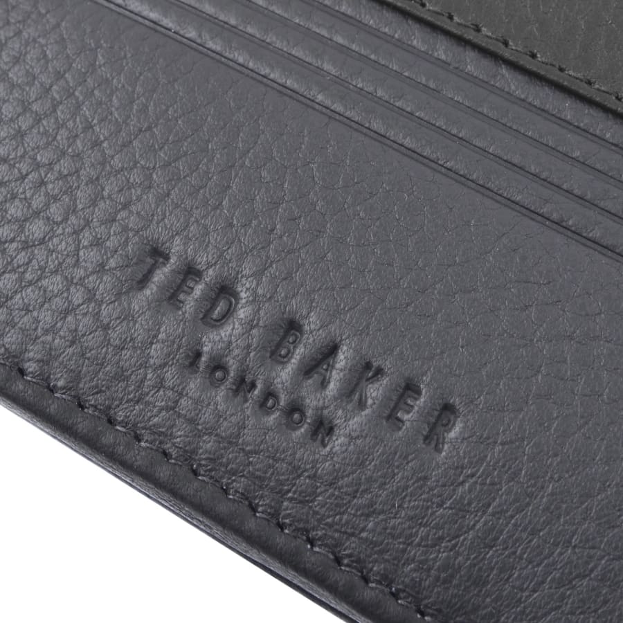Image number 4 for Ted Baker Striped Leather Wallet Navy