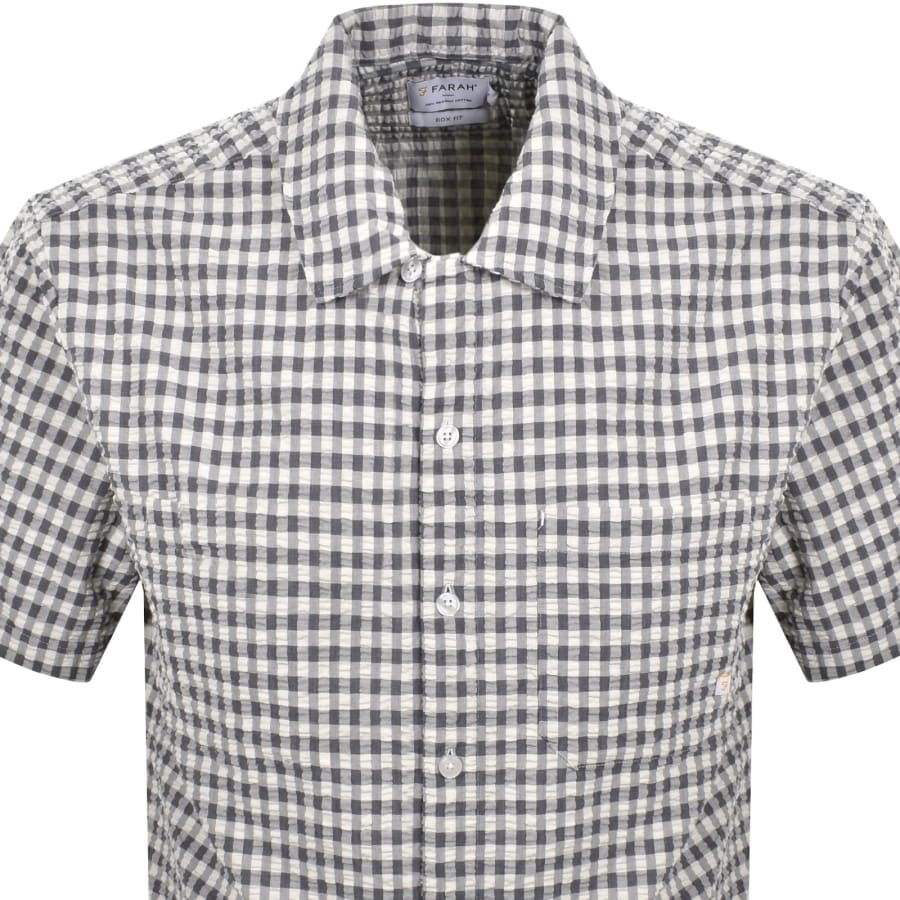 Image number 2 for Farah Kegan Short Sleeve Shirt Navy
