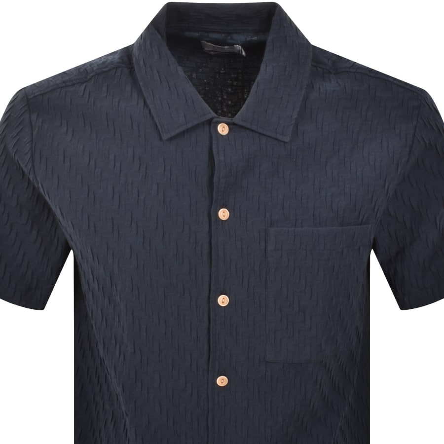 Image number 2 for Farah Finn Short Sleeve Shirt Navy