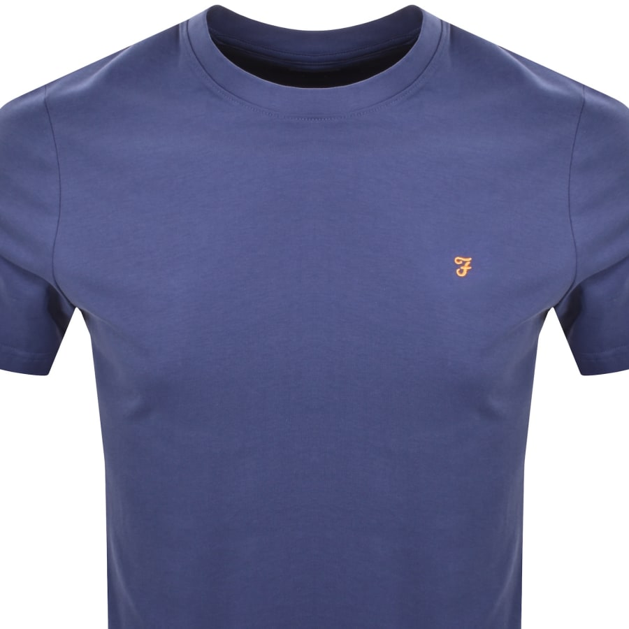 Image number 2 for Farah Danny Regular Fit T Shirt Sigil Blue