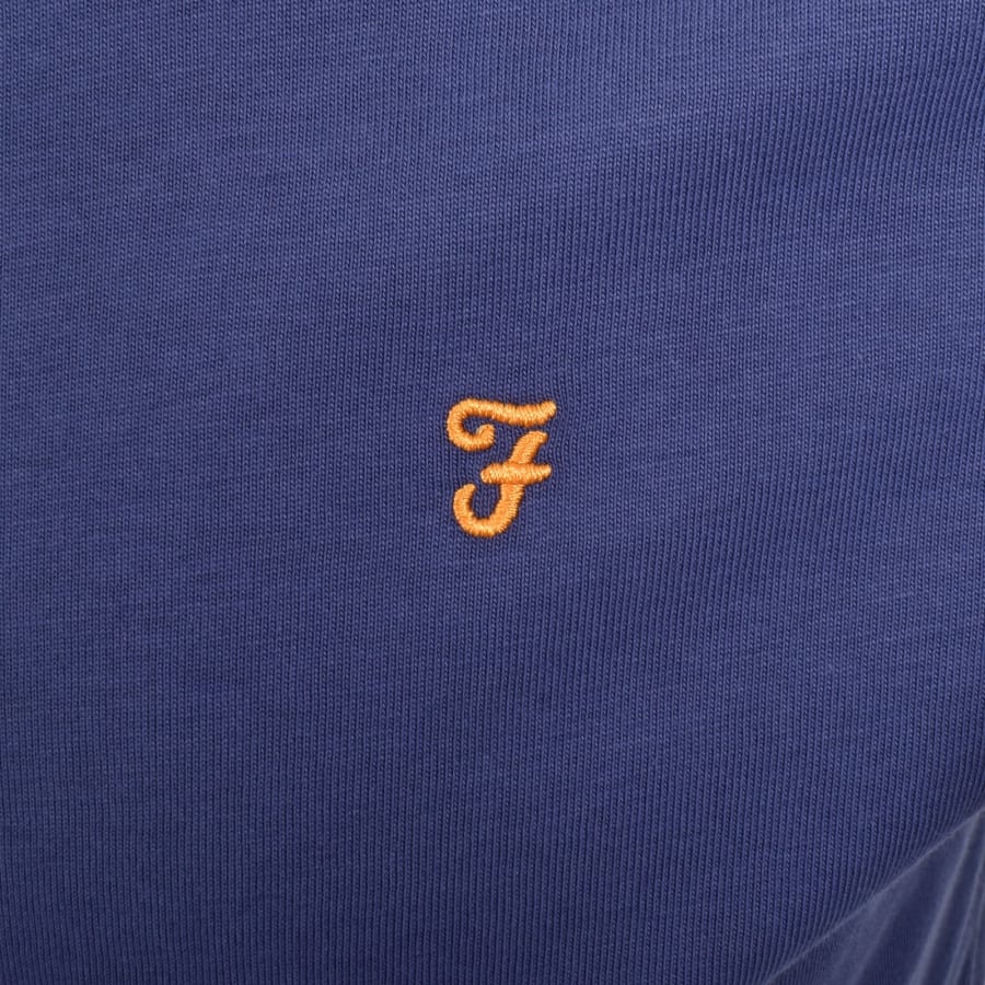 Image number 3 for Farah Danny Regular Fit T Shirt Sigil Blue