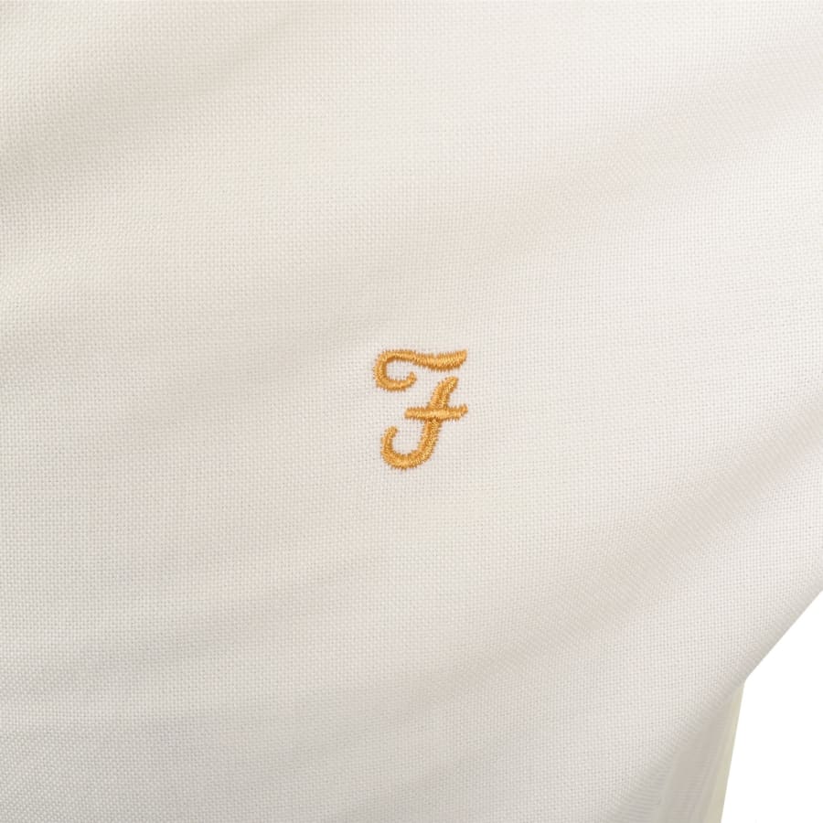 Image number 3 for Farah Brewer Long Sleeve Shirt Cream