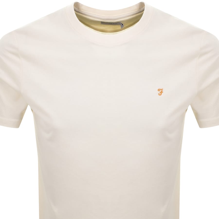 Image number 2 for Farah Danny Regular Fit T Shirt Ecru