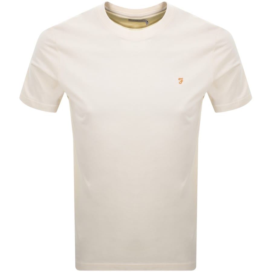Image number 1 for Farah Danny Regular Fit T Shirt Ecru