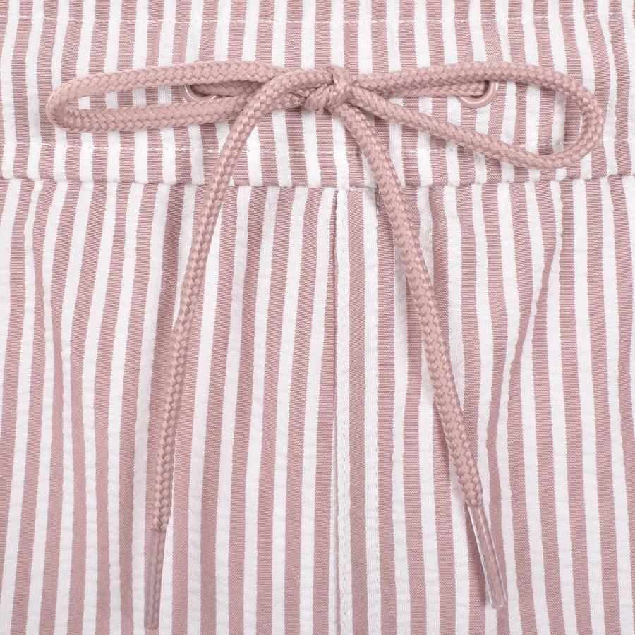 Image number 5 for Farah Colbert Seersucker Stripe Swim Shorts Pink