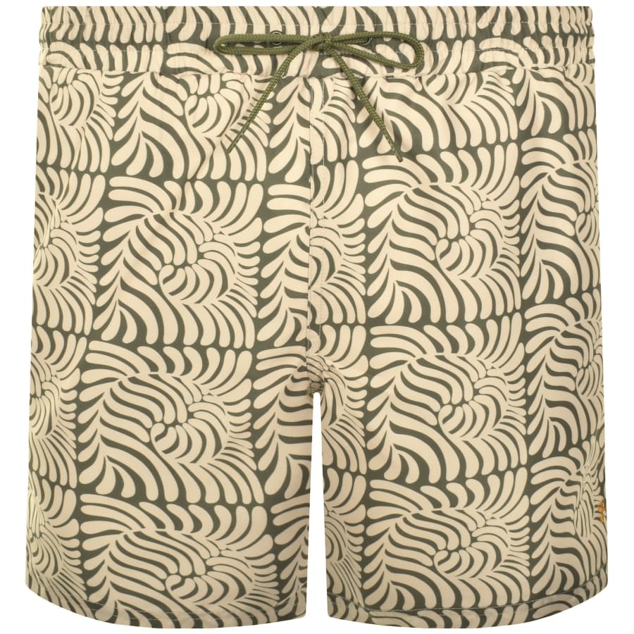 Image number 2 for Farah Colbert Floral Fern Swim Shorts Green