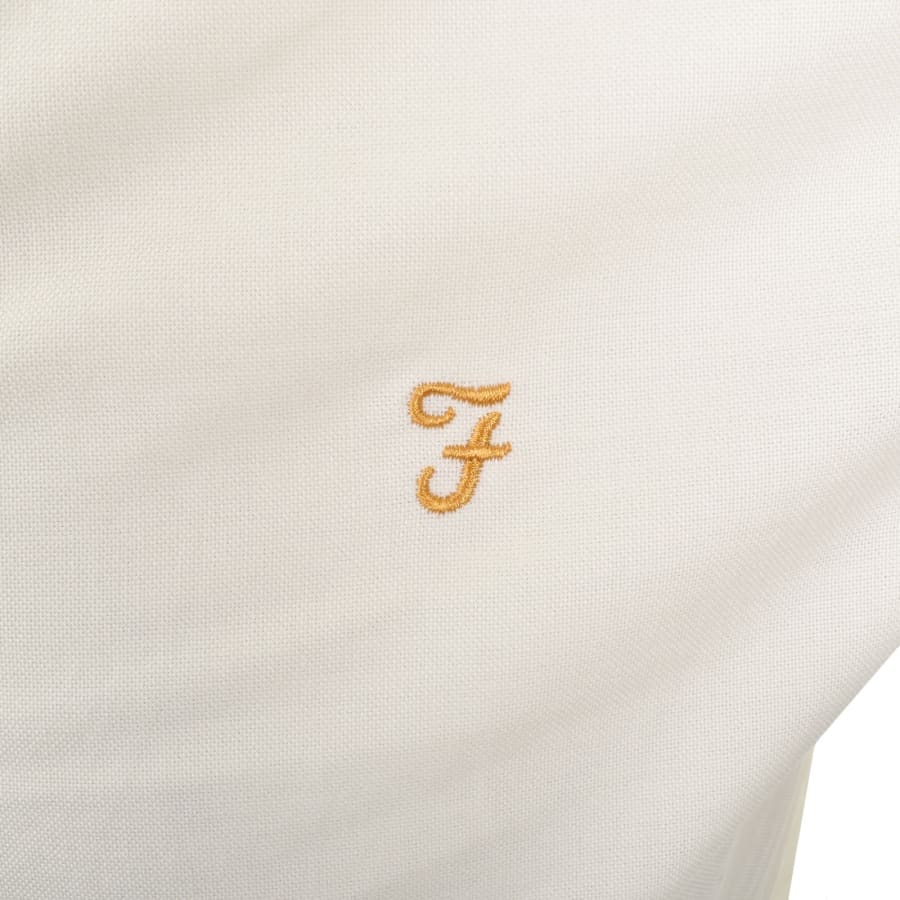 Image number 3 for Farah Brewer Short Sleeve Shirt Cream