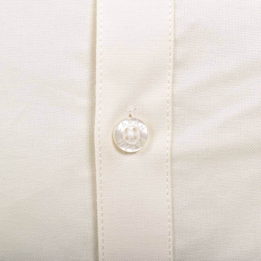 Image number 4 for Farah Brewer Short Sleeve Shirt Cream