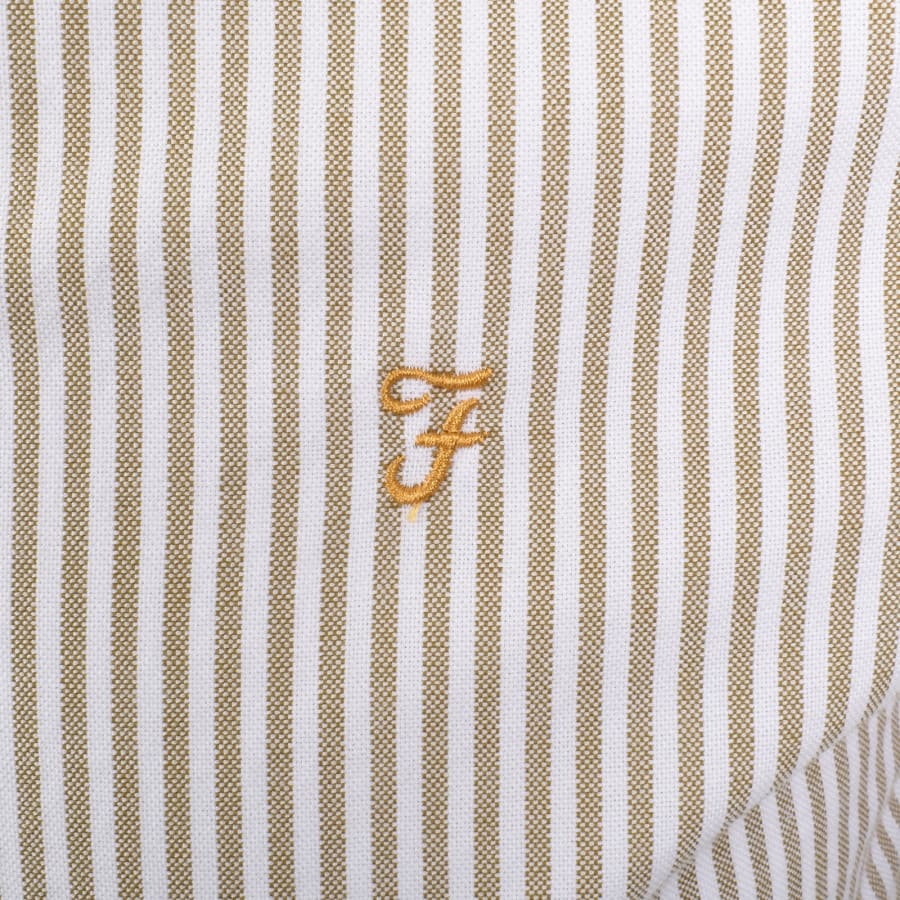 Image number 3 for Farah Brewer Short Sleeve Shirt Beige