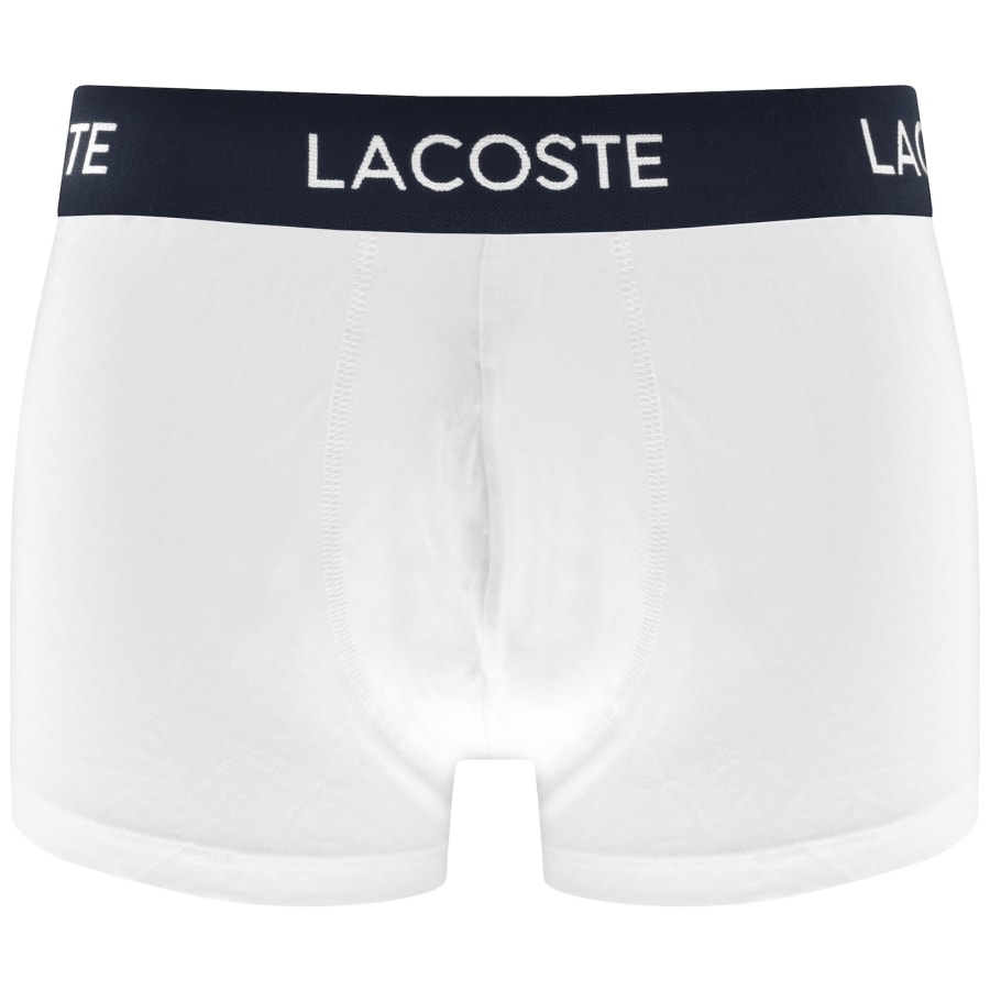 Image number 2 for Lacoste Underwear 5 Pack Trunks White