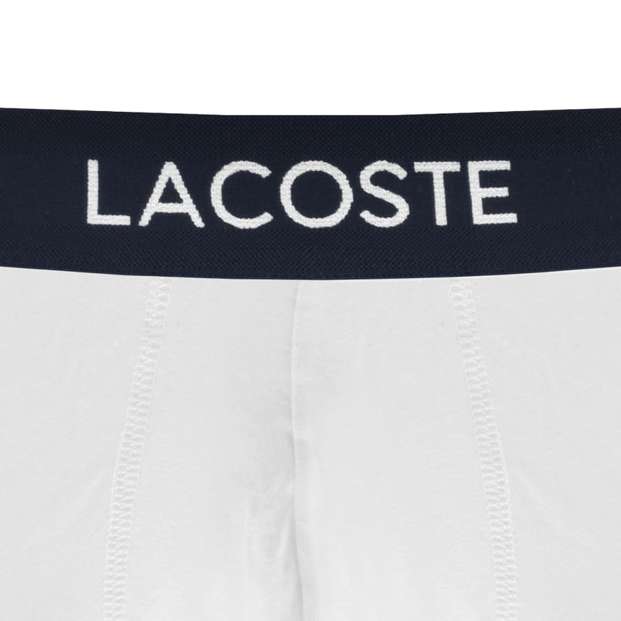 Image number 3 for Lacoste Underwear 5 Pack Trunks White