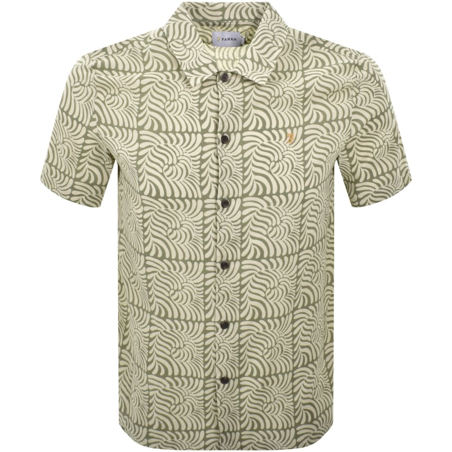 Image number 1 for Farah Brewer Short Sleeve Shirt Green