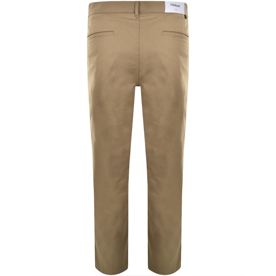 Image number 3 for Farah Norwood Hopsack Trousers Beige