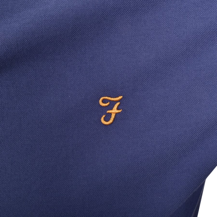 Image number 3 for Farah Brewer Long Sleeve Shirt Blue