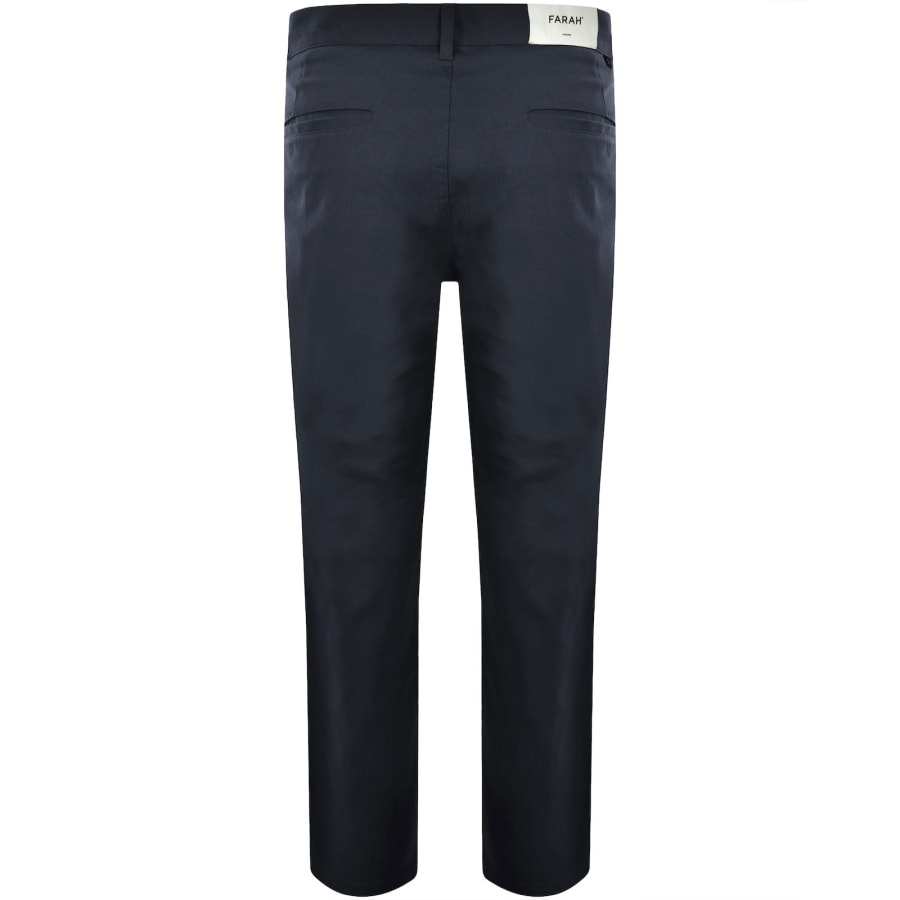 Image number 3 for Farah Norwood Hopsack Trousers Navy