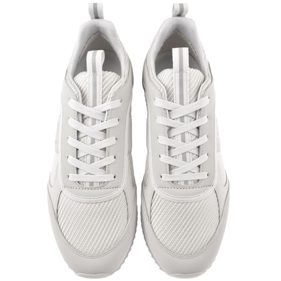 Image number 3 for EA7 Emporio Armani Logo Trainers Grey
