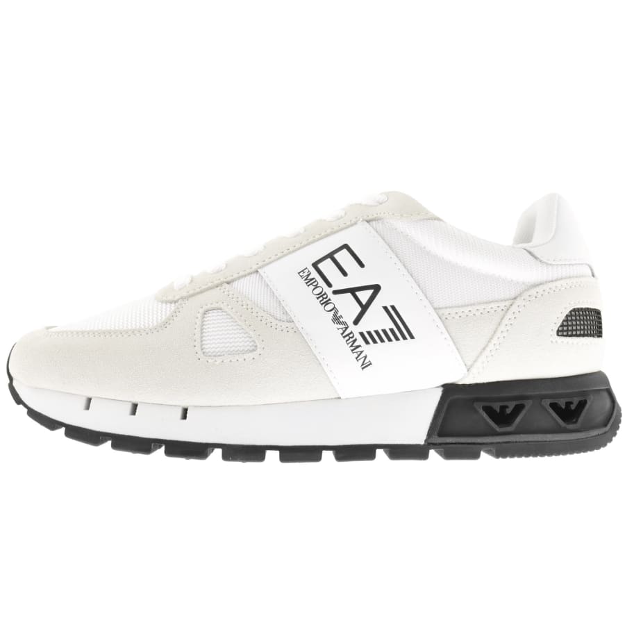 Image number 1 for EA7 Emporio Armani Logo Trainers White