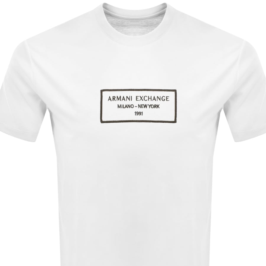 Image number 2 for Armani Exchange Graphic Logo T Shirt Off White