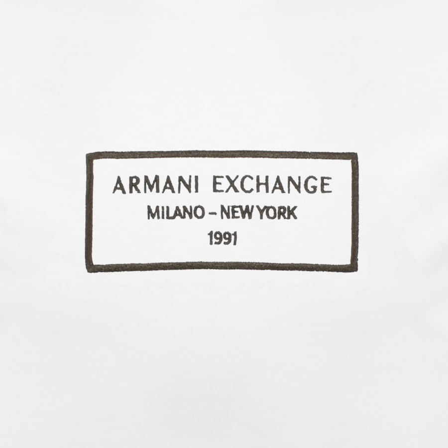 Image number 3 for Armani Exchange Graphic Logo T Shirt Off White