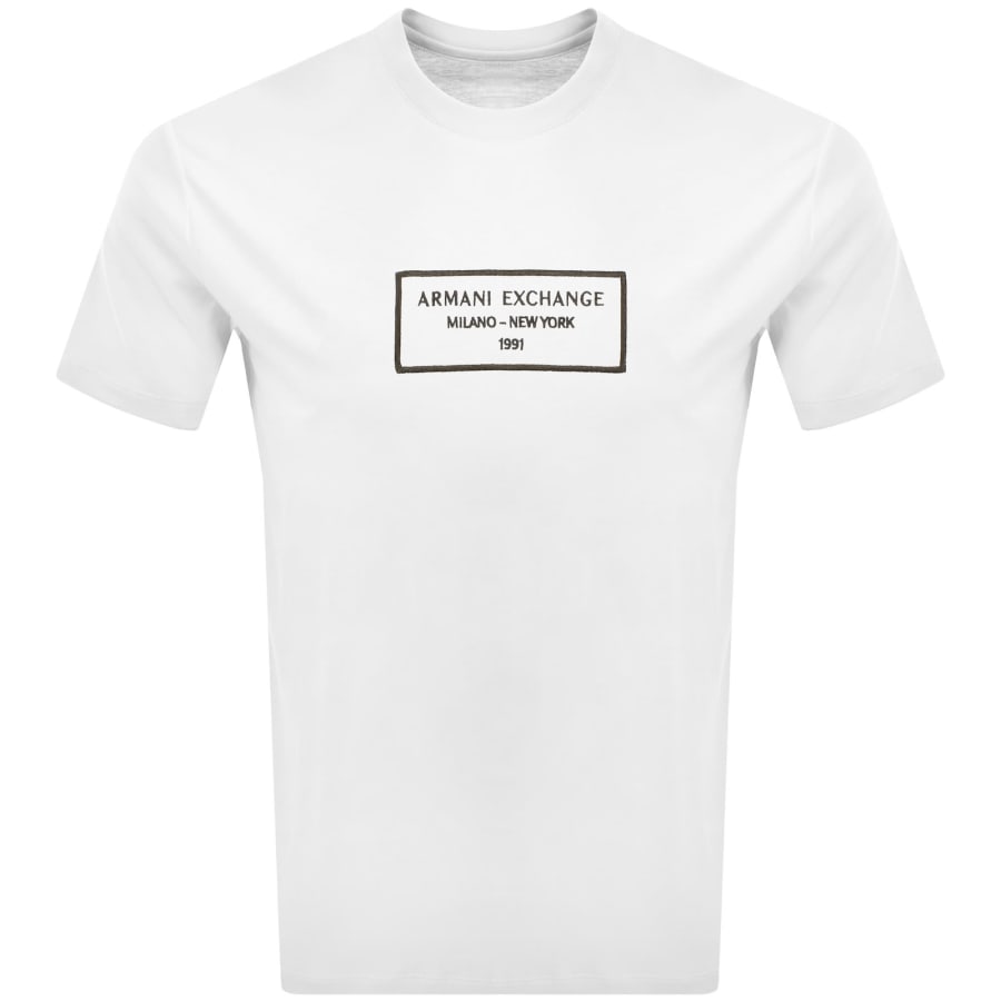 Image number 1 for Armani Exchange Graphic Logo T Shirt Off White