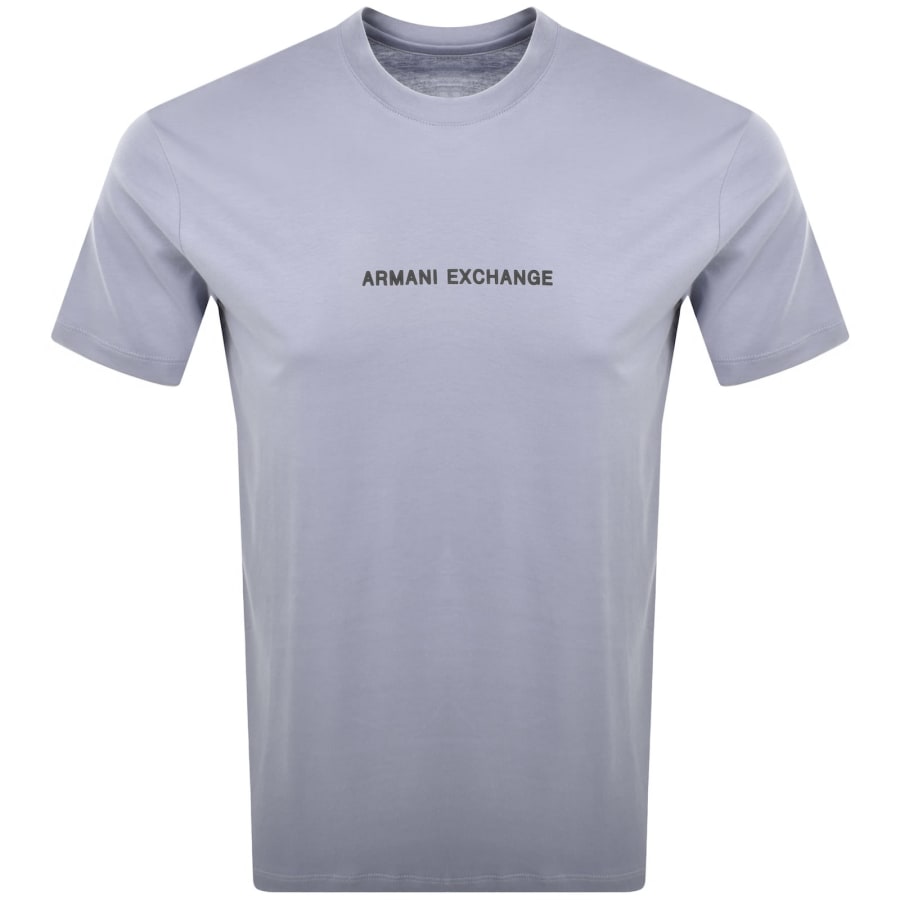 Image number 1 for Armani Exchange Logo T Shirt Lilac