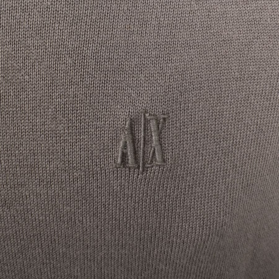 Image number 3 for Armani Exchange Knit Jumper Driftwood Brown