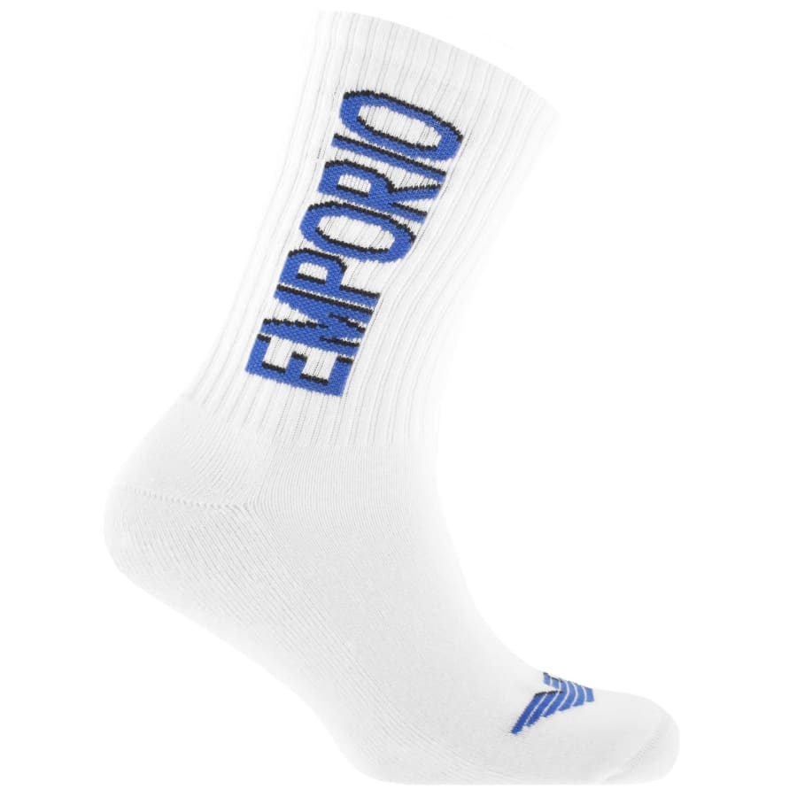 Image number 2 for Emporio Armani 3 Pack Socks White